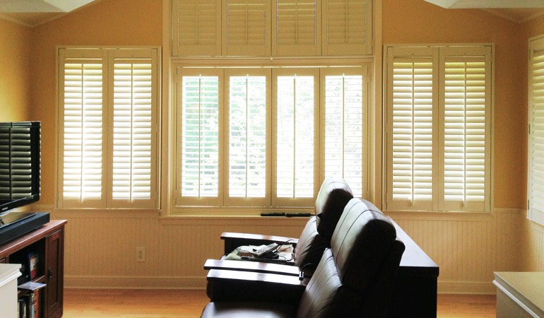 Shutters in Theater Room